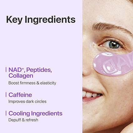 Numbuzin No.9 NAD+ Eye Patches (5 Pairs) – Cooling Hydrogel for Smooth &amp; Refreshed Eyes