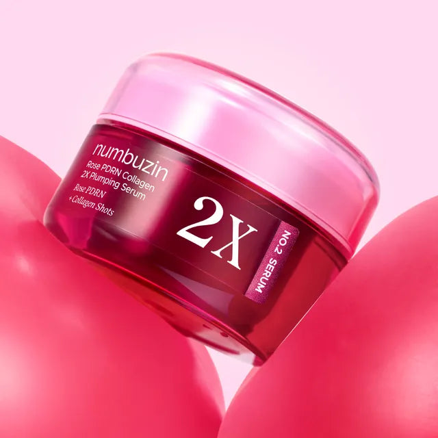 Numbuzin – No.2 Rose PDRN Collagen 2X Plumping Serum, 30ml