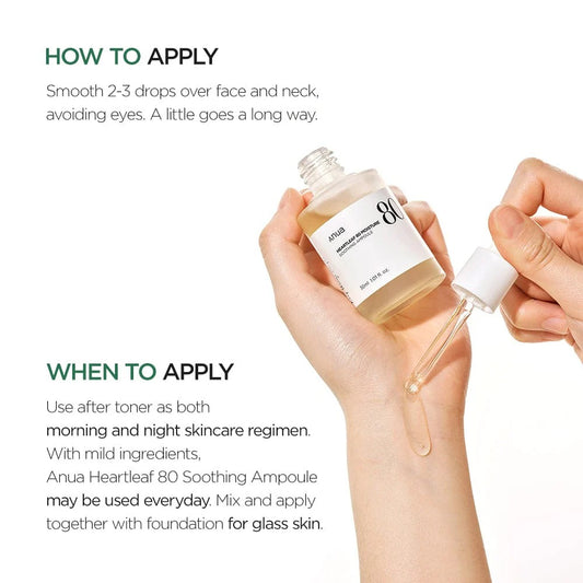 Anua Heartleaf 80% Soothing Ampoule